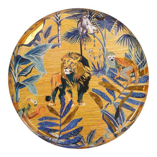 Jungle Wall Decor - Gold - Round