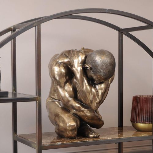 Keswick Sculpture - Bronze - Male Clutching - Upscaled