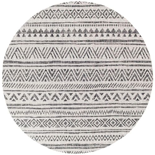 Eagean Round Rug - EAG2347 - Black - 160cm x 160cm