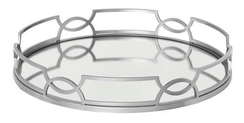 Anna Mirrored Tray - Chrome