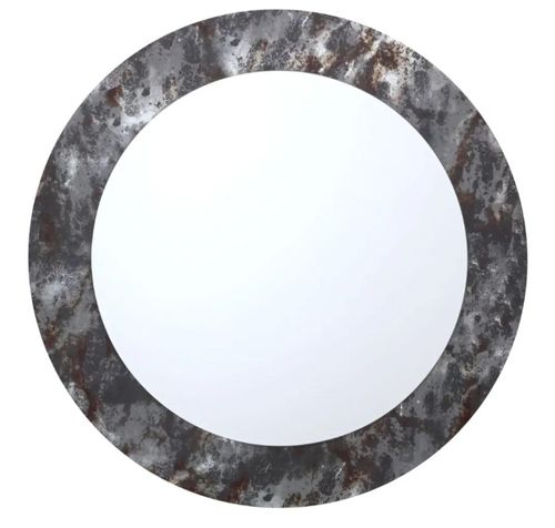 Aspen Wall Mirror - Silver - Round - Dia 80cm
