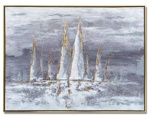 Boating Photo Frame - Gold Framed