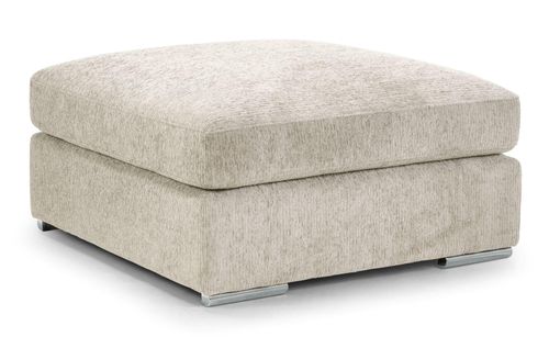 Naples Footstool - Beige Fabric