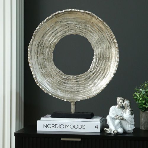 Sculpture - Nickel Metal - Round - Large