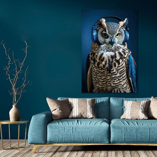 Owl Tempered Glass Wall Art