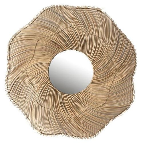 Rattan Round Wall Mirror