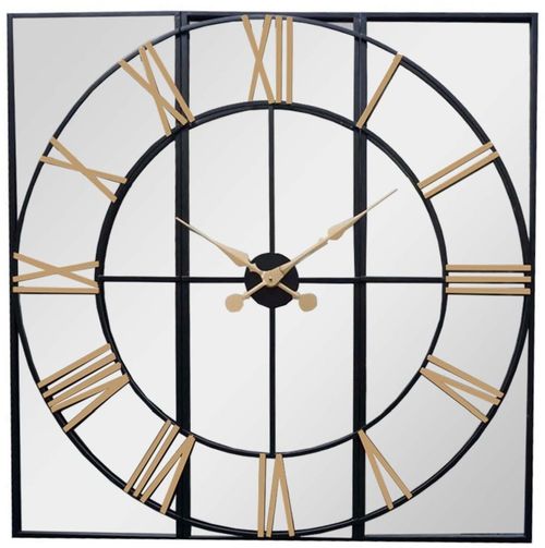 Redcliffe Black and Gold Wall Clock - 113cm x 113cm