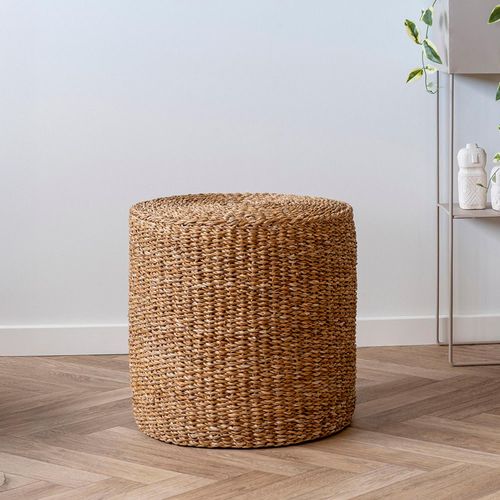 Rivera Pouf - Round - Natural Seagrass