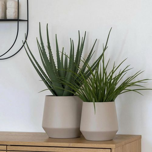 Trofa Flower Pot - Set of 2 - Sand Metal