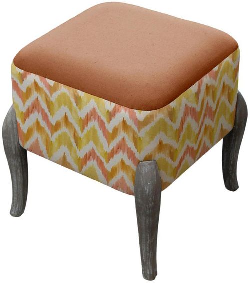 Savannah Ralf Footstool - Amber - Printed