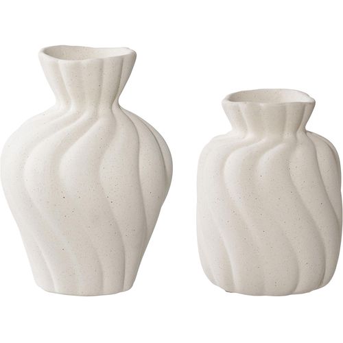 Ceramic Vase - Set of 2 - White