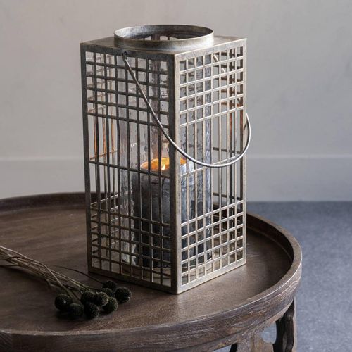 Barossa Lantern - Fretwork - Aged Gold Metal