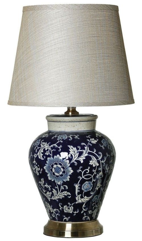 Tessa Ceramic Table Lamp - Blue Floral