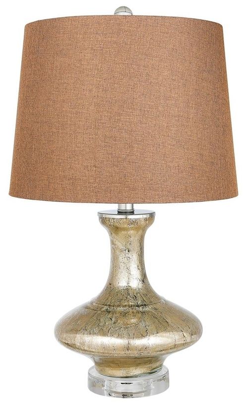 Zena Crushed Table Lamp - Gold - Set of 2