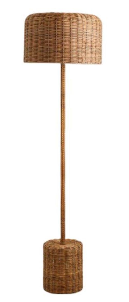 Natural Rattan Floor Lamp