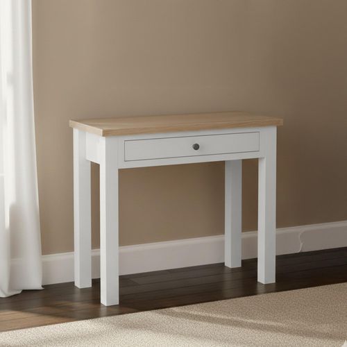 Modern Grey Painted 1 Drawer Desk