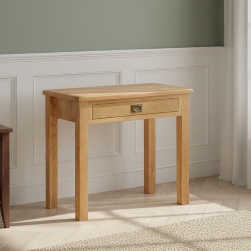 Salisbury Lite Oak 1 Drawer Desk
