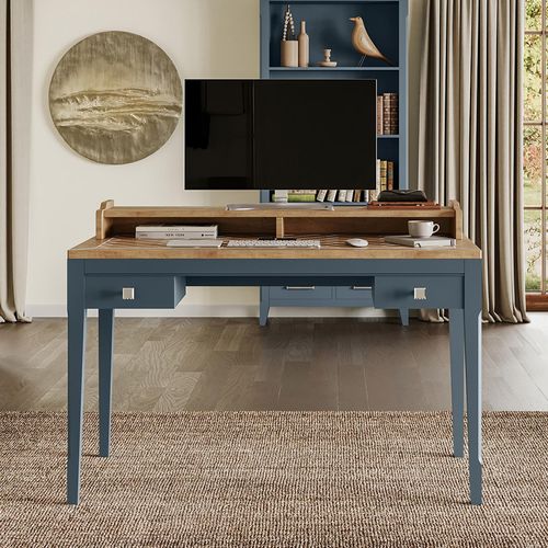 Stafford Blue 2 Drawer Desk
