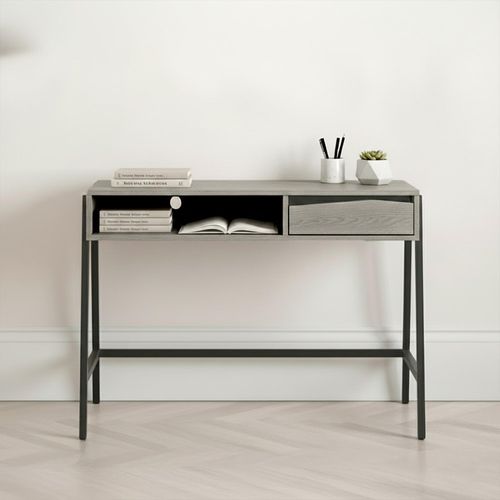 Brooklyn Writing Desk - 1 Drawer - Grey Oak