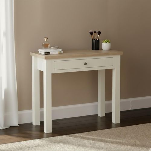 Modern Desk - 1 Drawer - White Painted