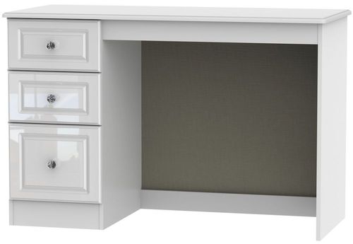 Balmoral White Gloss 3 Drawer Desk