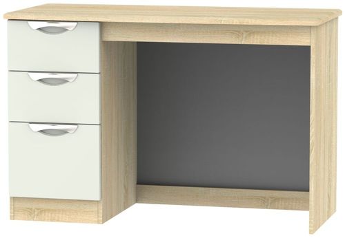 Camden Gloss Cashmere and Oak Effect 3 Drawer Desk