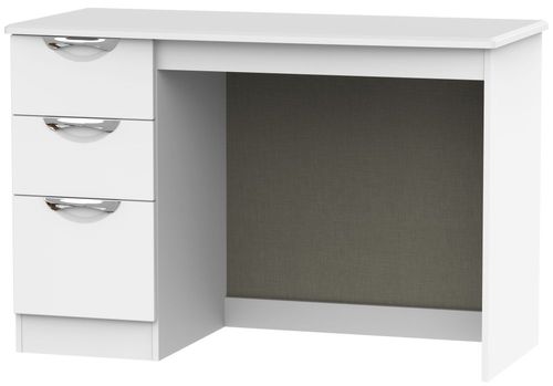 Camden White Matt 3 Drawer Desk