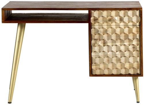 Imphal Mango Wood Geomatric Desk