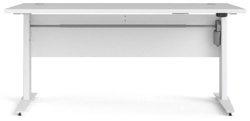 Prima White Desk with Electric Control