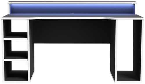 Tezaur Black LED Light Gaming Desk