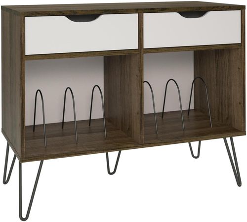 Contra Turntable Stand with Drawers in Brown Oak - 1323322COMUK