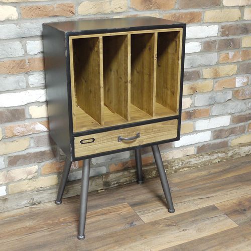 Filing Cabinet - Metal and Wood - 1 Drawer