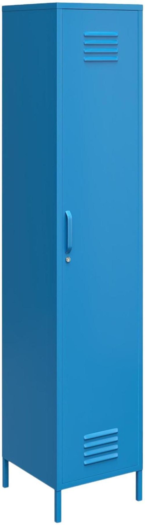 Nowata Cache Blue Tall Locker Storage Cabinet - 5244810COMNUK