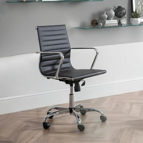 Gio Office Chair - Black Faux Leather
