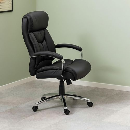 Benson Office Chair - Black Faux Leather