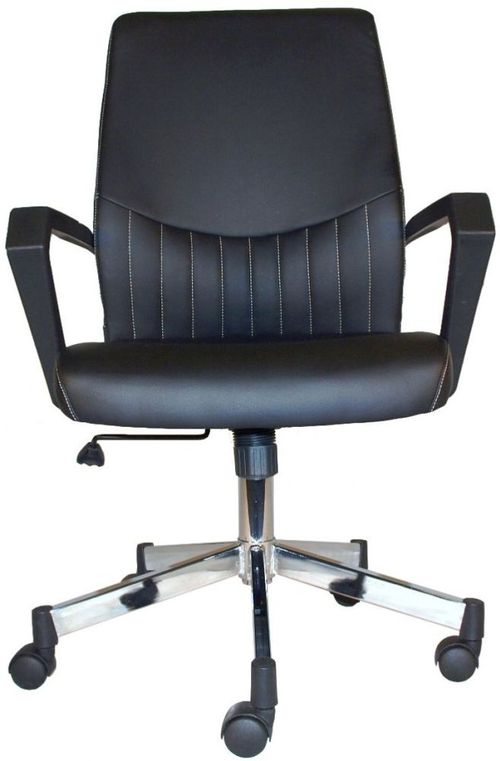 Brook Faux Leather Operator Desk Chair - Black - AOC3122-BLK