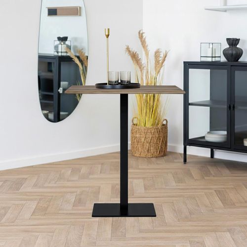 Lignano Cafe Table - Square - Oak - Smoked