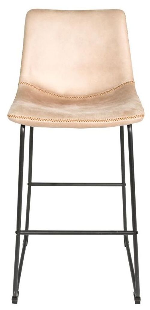 2 x Fremont Oyster Natural Fabric Barstool