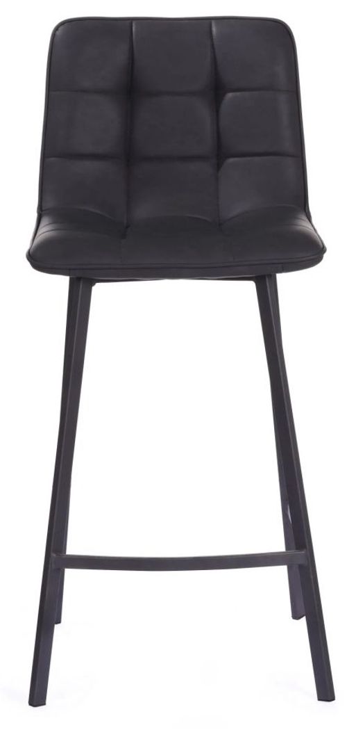 2 x Laketon PU Vintage Black Counter Stool