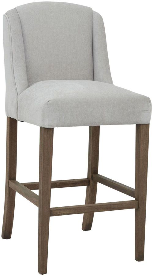 2 x Morgan Grey Upholstered Barstool