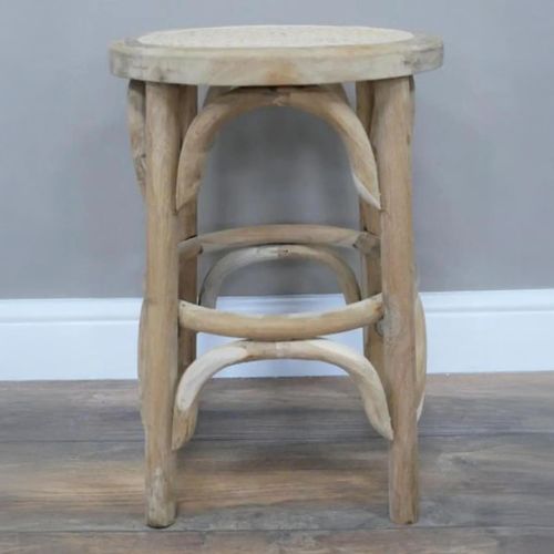 Clearance - Dutch Rattan Round Small Stool - A288