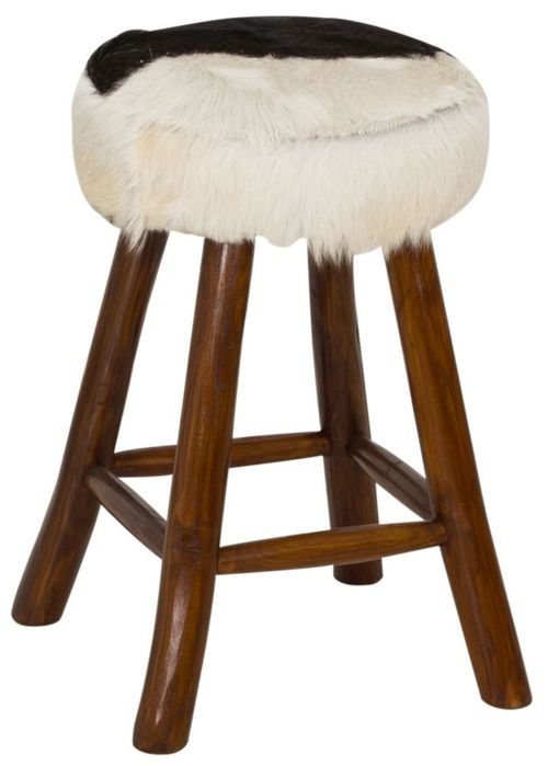 Frankfort Goat Skin Kitchen Stool