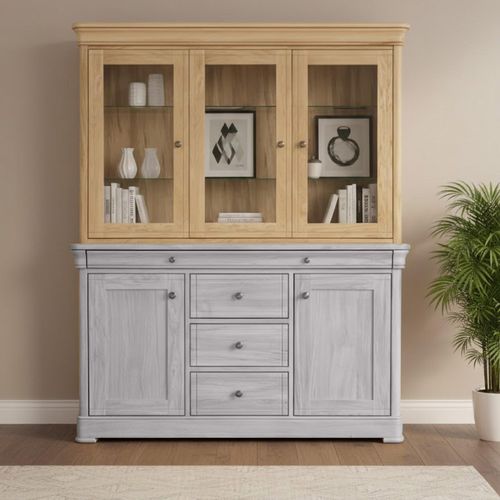 Moreno Wide Sideboard Top - 3 Door - Oak
