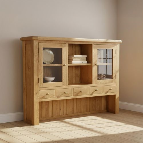 Salisbury Premium Large Hutch - Oak