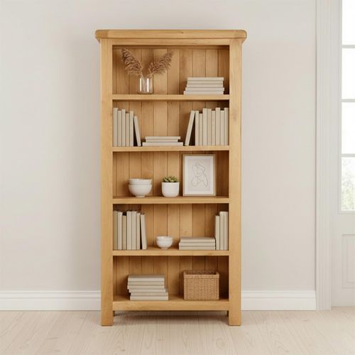 Salisbury Premium Large Bookcase - Oak