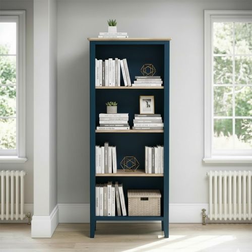 Marlow Slim Bookcase - Blue