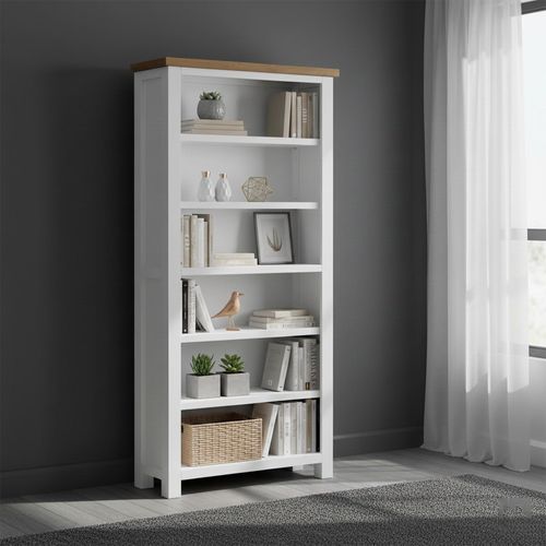 Lundy Bookcase - Tall - White Painted