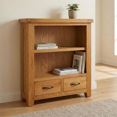 Somer Bookcase - Low - Oak