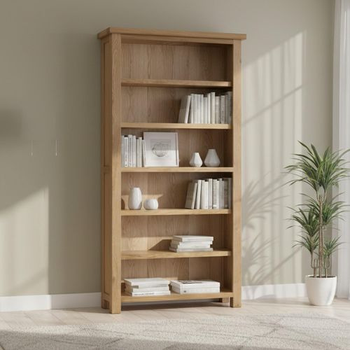 Appleby Bookcase - High - Oak