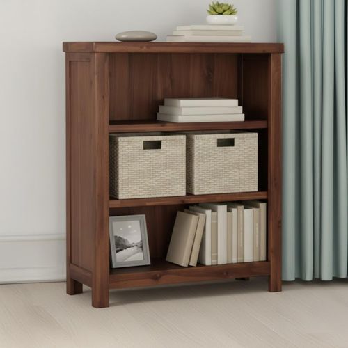 Andorra Low Bookcase - Dark Acacia